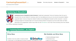 Desktop Screenshot of carsharingduesseldorf.com