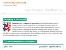 Tablet Screenshot of carsharingduesseldorf.com